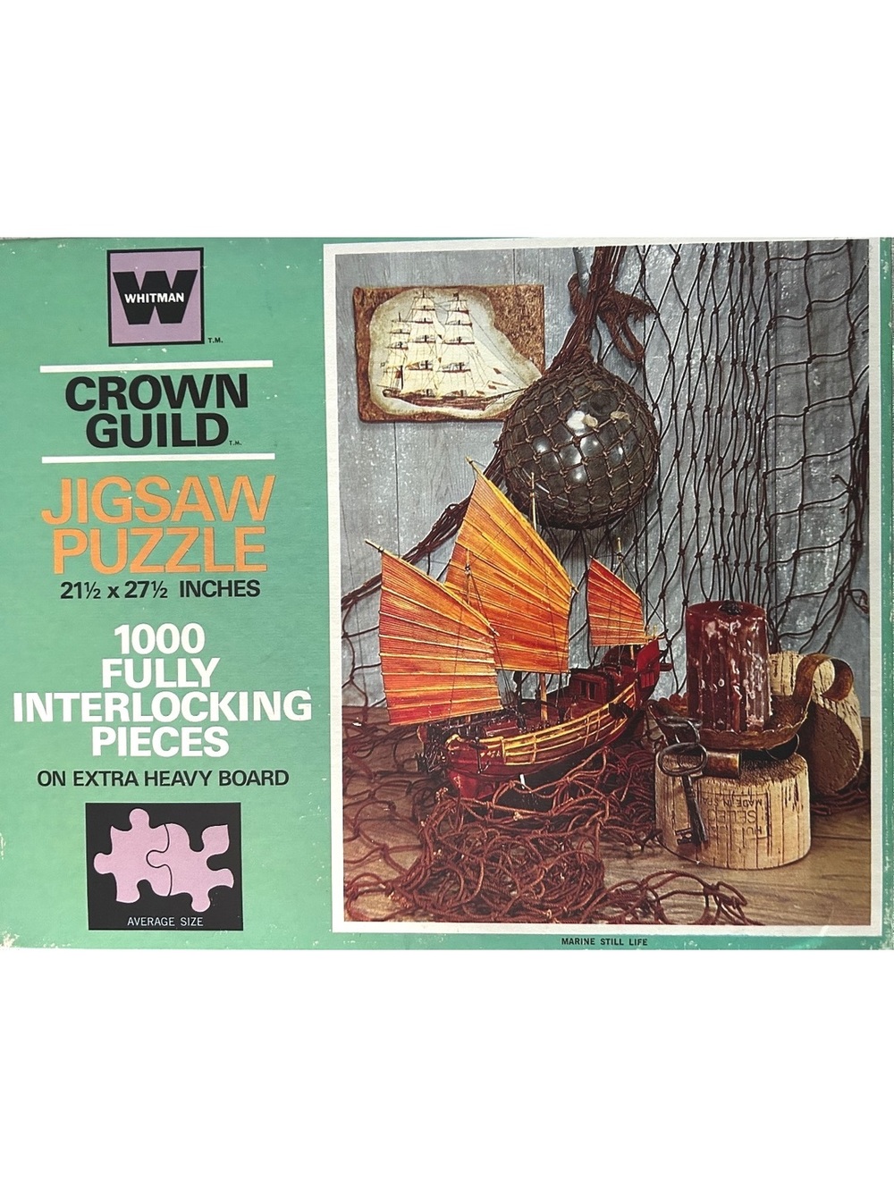 Whitman Crown Guild 1000 Piece Jigsaw Puzzle Nautical Tiki Maritime Theme